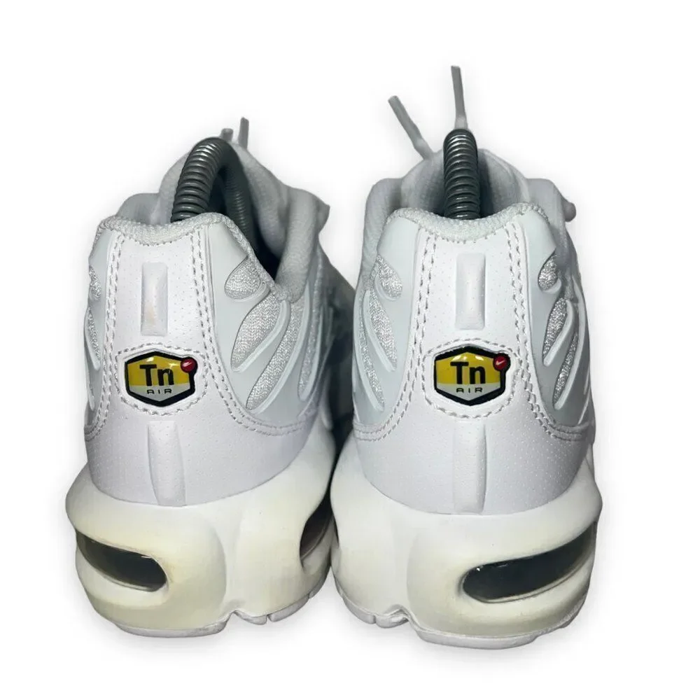 Nike Air Max Plus‎ GS 'White Metallic Silver' AR1852-100 Youth 4.5 Women's 6